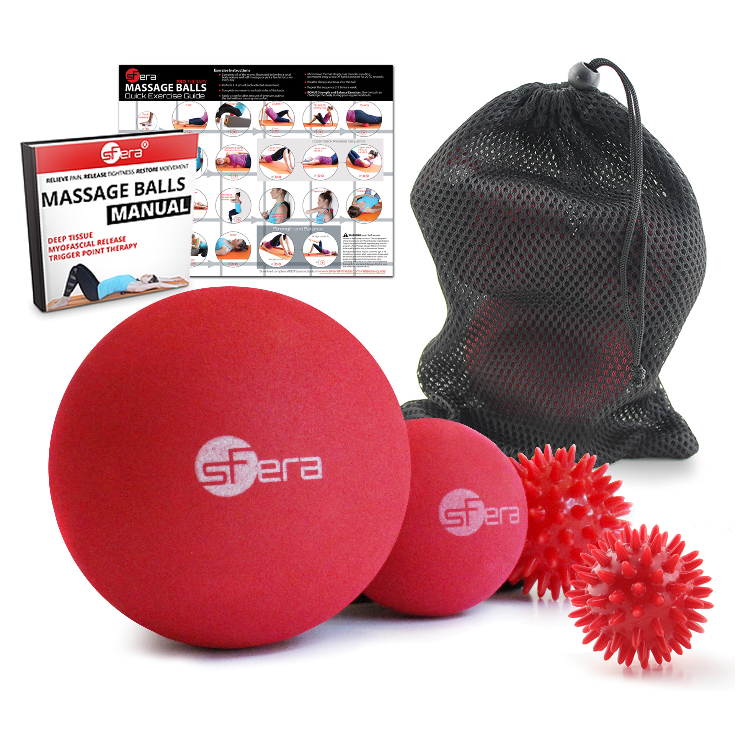 Sfera Pro Therapy Massage Ball Set Sfera Fitness