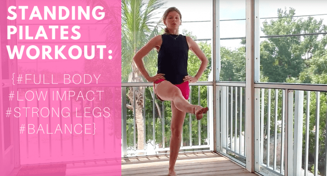 Standing Pilates Workout Video for Full Body- Beginner/Intermediate 